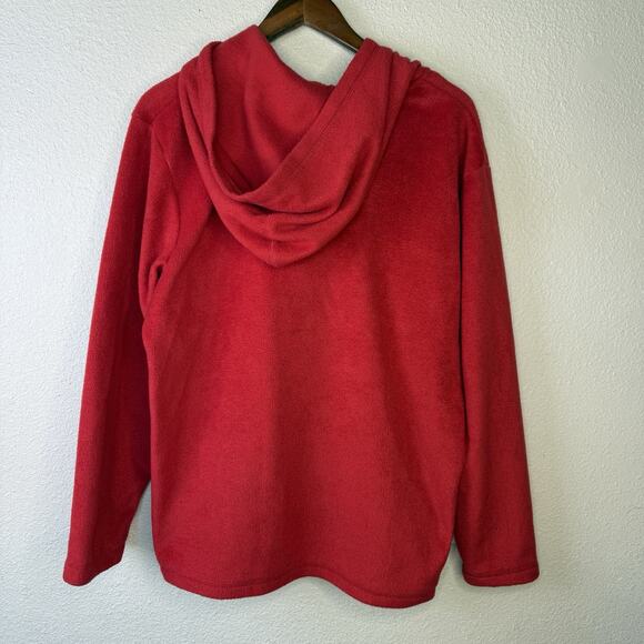 Vintage Women’s Fleece Winnie the Pooh Red‎ Embroidered Fleece Hoodie Size XL - Picture 8 of 8